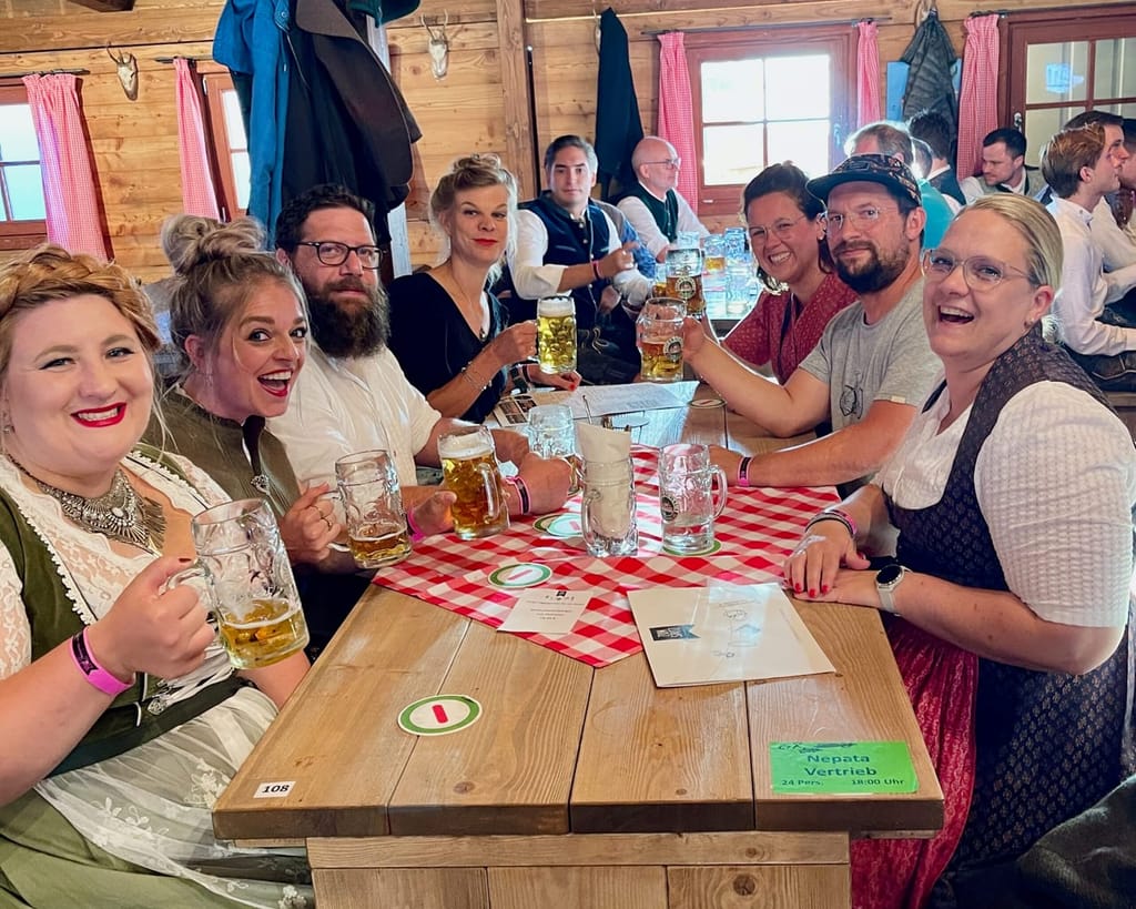 Nepata team at the Wiesn